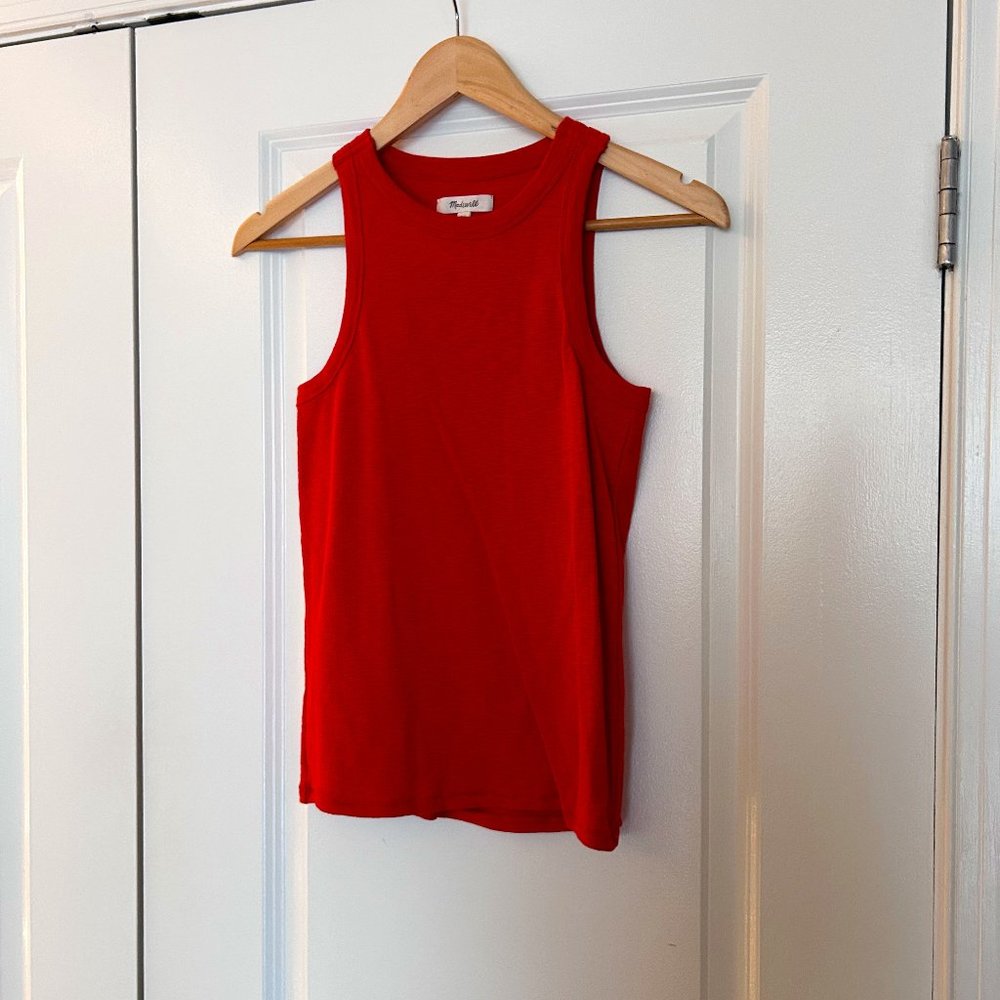 Madewell Red/Orange  Tank